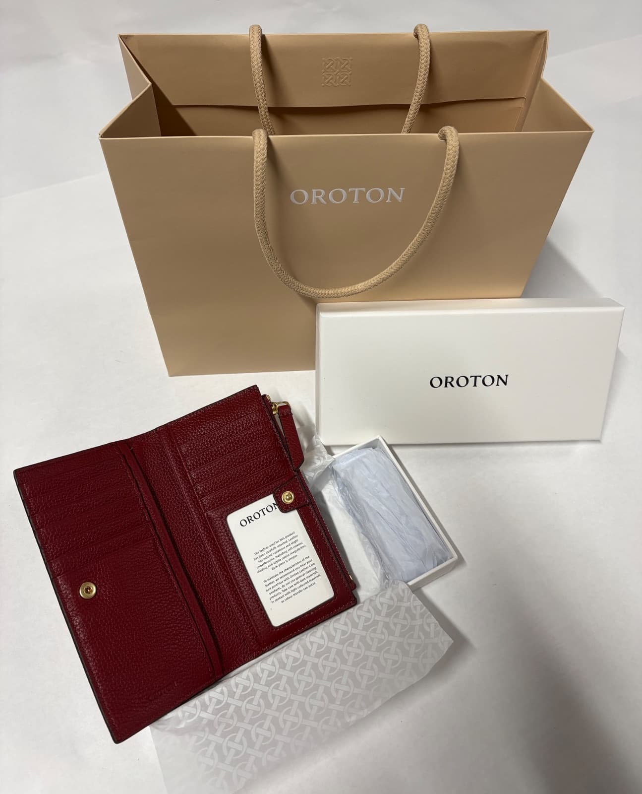 Oroton Wallet - Red Leather